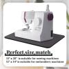2 Pcs Sewing Machine Muffling Mat Pedal Sewing Mat Reduce Vibrations Noise No Slip Machine Accessories for Quilting(15" X 20" and 11" X 14",Black) view 3