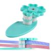 Manual Quilling Fringer Machine, DIY Manual Paper Quilling Machine with Roller Quilting Tools & Paper Quilling Pen, 0.3~4mm Width Adjustable for Flower Making view 3