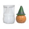 3D Pumpkin Candle Molds, 3D Halloween Candle Molds, Pumpkin Silicone Candle Molds for Candle Making, DIY Soap Bath Bomb Chocolate Cake Decoration, Ideal DIY Moulds for Halloween Party (B) view 1