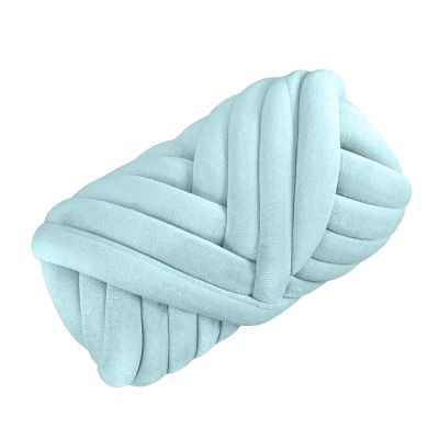 Giant Yarn Chunky Yarn Tube Giant Yarn Crocheting 250G Jumbo Tubular Yarn Knitting Soft Bulky Yarn for Rug Making Throw Hats Scarf Pet Bed Chunky Yarn(Light Green)