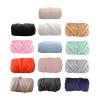 Giant Yarn Chunky Yarn Tube Giant Yarn Crocheting 250G Jumbo Tubular Yarn Knitting Soft Bulky Yarn for Rug Making Throw Hats Scarf Pet Bed Chunky Yarn(Light Green) view 2