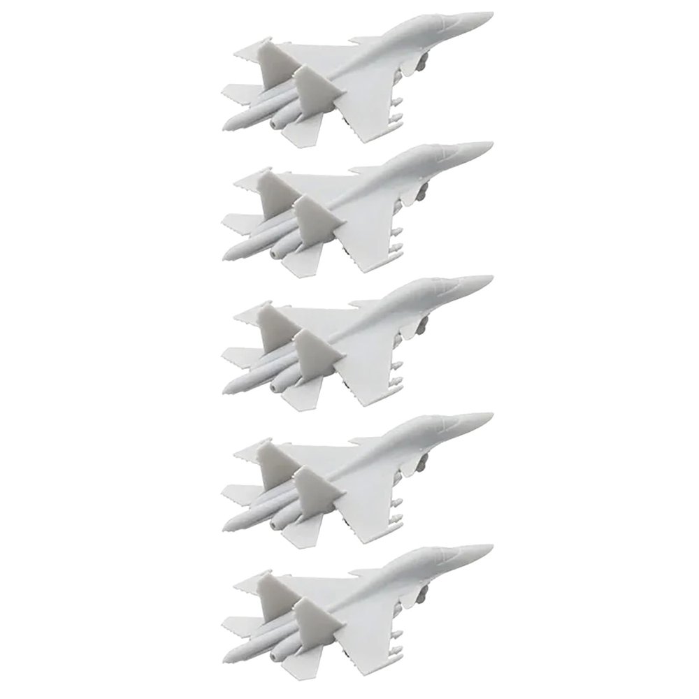 5PCS Su-34 Duckbill Fighter DIY Model 1/2000-1/350 Scale Military Model Fighting Aircraft Battle-Plane with Landing Gear(1/400(58.1mm))