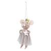 Trimits Needle Felting Craft Kit, Christmas, Includes Roving Wool Needle Stuffing Instructions, Nordic Mouse view 3