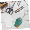 JEWEDECO 6pcs Coffin Charms Mold for Keychain Pendants Lightweight Crafting Molds for Jewelry Making Decorative Projects Parent Creativity view 3
