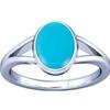 Divya Shakti 10.25-10.50 Carat Turquoise Feroza Gemstone Silver Ring for Men and Women (5.5) view 1