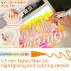 20pcs Outline Marker, Marker Pen for Highlight, Dual-Line Highlighter Outline Marker Set, Metallic Paint Markers for Black Paper Pens Glitter Markers Scrapbook Supplies view 4