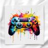 Game Contoller Fabric Panel for Quilting Crafting Sewing Quilt Block Craft Fabric GC74961 (8x8 inches) view 2