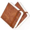 Funto Watercolor Journal 2-Pack, 3.9x3.9, 44 Pages Each,Cold-Pressed 100% Cotton, Pearlescent PU Leather Brown Hard Cover, Art Supplies for Watercolor view 1