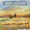 Funto Watercolor Journal 2-Pack, 3.9x3.9, 44 Pages Each,Cold-Pressed 100% Cotton, Pearlescent PU Leather Brown Hard Cover, Art Supplies for Watercolor view 3