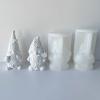 BOGEEL Silicone Mold Gnome Mold 3D Gnome Mold Epoxy Dwarf Plaster Mold for Soap Gnome Resin Molds Christmas Home Decorations view 2