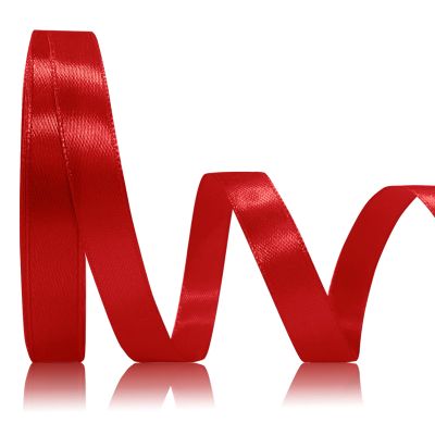 OMAIGAR Red Ribbon 1/2 Inch Width, Solid Satin Ribbons with 50 Yards Length Silk Fabric for Gift Wrapping or Wedding Party Birthday Decoration - Red,1/2 Inch x 50 Yards