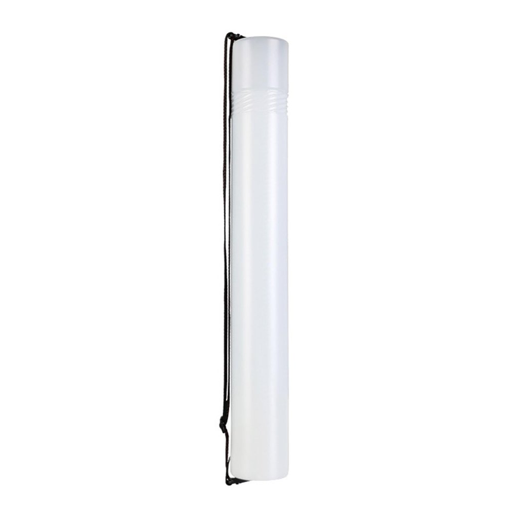 Meiliyizu Telescopic Document Storage Tube, Telescoping Poster Tube Extendable Poster Tube with Strap, Telescoping Art Transport Tube for Document Poster Drawing, White