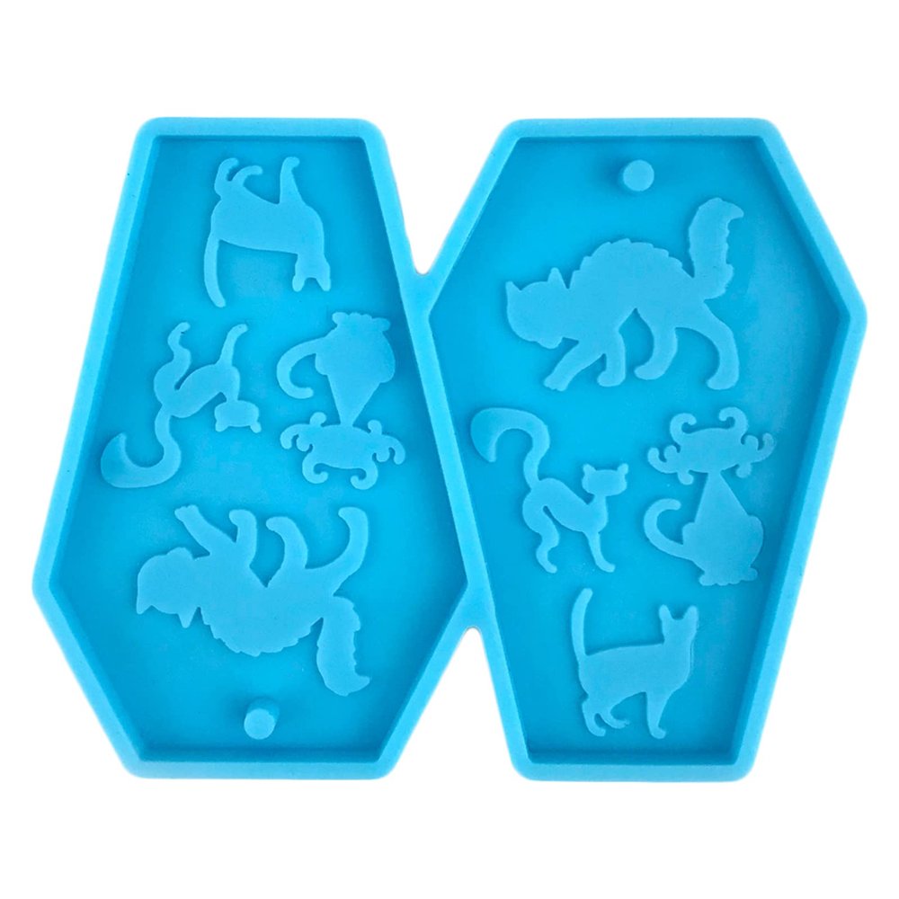 1/6 Pcs Halloween Earring Resin Molds Shaped Earring Mould Resin Molds for Women Girl Jewelry Making