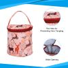 PATIKIL Crochet Bag, Small Mini Yarn Storage Organizer Knitting Accessories and Supplies Skein Ball Case Holder for Crocheting, Deer Patterned Orange view 3