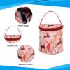 PATIKIL Crochet Bag, Small Mini Yarn Storage Organizer Knitting Accessories and Supplies Skein Ball Case Holder for Crocheting, Deer Patterned Orange view 4
