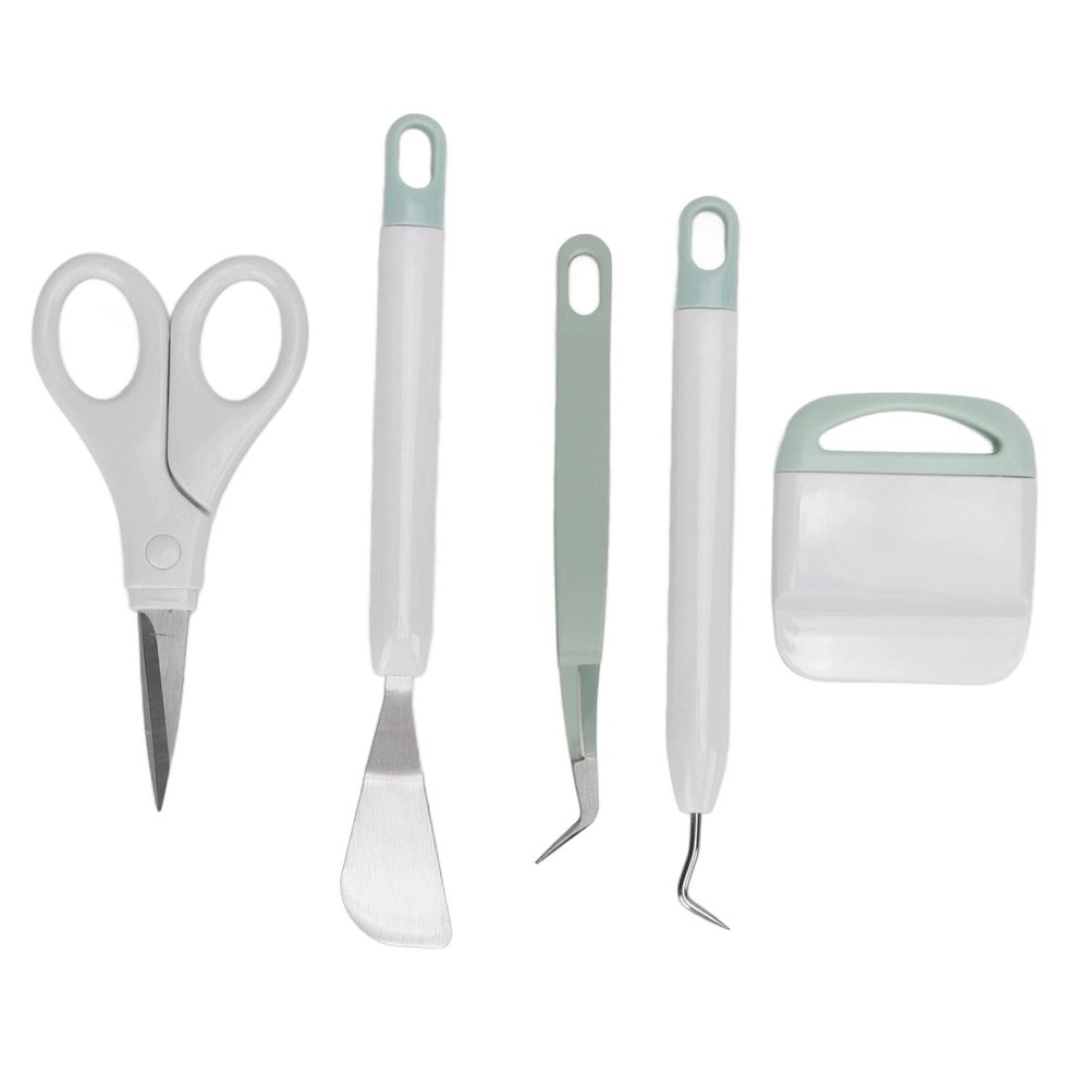 Craft Resin Weeding Tool Set 5pcs DIY Making Accurate Cutting Metal and Plastic Craft Resin Accessories for Scrapbooking, Card Making, and Other Handcrafted Projects