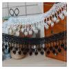 WATDEE Width 8.5cm Tassel Water-Soluble Embroidery Lace Lace Accessories Decorative DIY Materials Clothing Skirt Curtain Accessories 5 Yards(Black) view 2