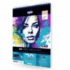 Zieler A4 (8.3" x 11.7") Spiral-Bound Mixed Media Paper Pad, 250gsm, 20 Sheets view 1