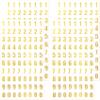 ANCIRS Gold Glitter Number Stickers Set (0-9) - 4 Sheets, 320pcs Small Self-Adhesive Sparkle Numbers for DIY Arts, Craft, Greeting Cards, Gift, Scrapbooks Decoration view 1