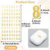 ANCIRS Gold Glitter Number Stickers Set (0-9) - 4 Sheets, 320pcs Small Self-Adhesive Sparkle Numbers for DIY Arts, Craft, Greeting Cards, Gift, Scrapbooks Decoration view 2