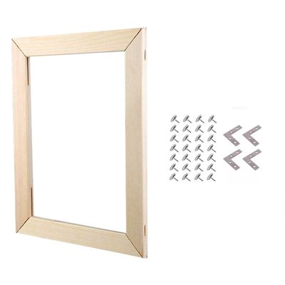 Queenbox 55.1x17.7in Solid Wood Canvas Frame Kit, Unfinished Wooden Stretcher Bars for Prints Posters Oil Painting