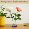 Flower Arrangers Vase, 4 Pcs, 2 X 0.8 Inches Flower Frogs, Japanese Flower Holders, Round Floral Fixed Tools Flower Pin Frogs, Ikebana Arrangement Pins Holder For Flower view 3