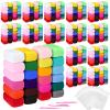 Poen 600 Pcs Air Dry Clay Kit Multi Colors Ultra Light Modeling Clay for Kids DIY Safe Soft with Sculpting Tool Back to School Gift for Kids Adults Artists Art Crafts view 1