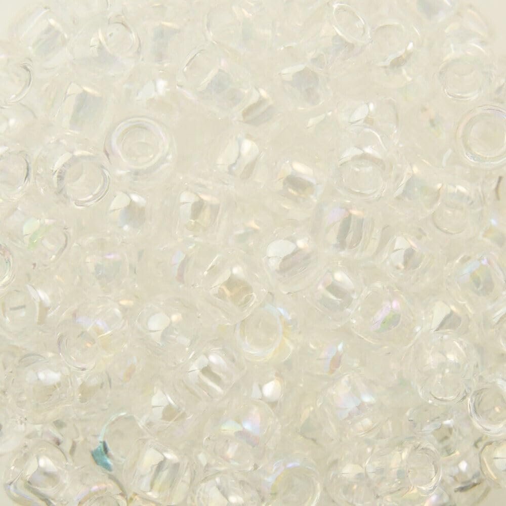 8/0 TOHO Round Transparent Rainbow Crystal Seed Bead (8g)