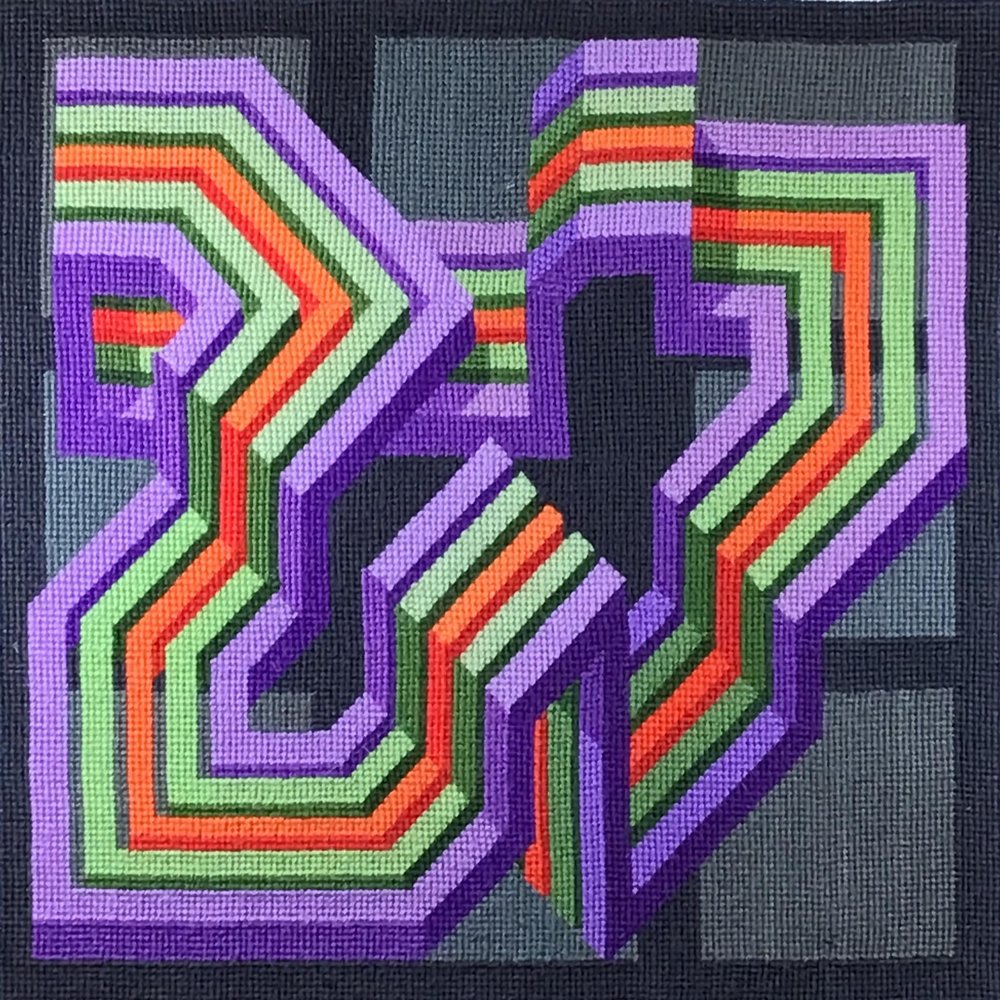 HM NABAVIAN Mbius - Appletons Needlepoint Kit - by David Smith