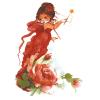 Fairy Rose Petal Overglaze Waterslide Ceramic Decals (2 Inch (8 Decals)) view 1