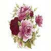 Flowers Pink Summertime Rose Round Overglaze Waterslide Ceramic Decals 6 Inch (1 Decal) view 1