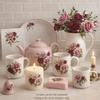 Flowers Pink Summertime Rose Round Overglaze Waterslide Ceramic Decals 6 Inch (1 Decal) view 2