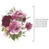 Flowers Pink Summertime Rose Round Overglaze Waterslide Ceramic Decals 6 Inch (1 Decal) view 3