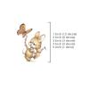 Easter Bunny Rabbit with Butterfly Overglaze Waterslide Ceramic Decals 3 Inch (3 Decals) view 2