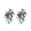 Violet Bouquet Overglaze Ceramic Decals 2.75 Inch (4 Decals) view 1