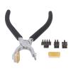FLEXMAN Silent Leather Hole Punch Plier, One Handed Leather Hole Punch Tool with Double Lever Structure for Leather, Belts, Plastic, Rubber, Fabric, Cardboard, Saddles view 1
