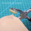 FLEXMAN Silent Leather Hole Punch Plier, One Handed Leather Hole Punch Tool with Double Lever Structure for Leather, Belts, Plastic, Rubber, Fabric, Cardboard, Saddles view 2