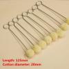 50PCS Wool Daubers Leather Dye Wool Balls Brush Leathercraft Tools with Metal Handle for DIY Crafts Projects Shoe Polish view 2