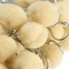 50PCS Wool Daubers Leather Dye Wool Balls Brush Leathercraft Tools with Metal Handle for DIY Crafts Projects Shoe Polish view 3