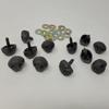 25mm G-Type Brown Plastic Safety Nose with Nostrils for Craft Crochet Dog Toy Animal (Bulk Pack of 144) view 2