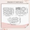 WADORN 3Pcs Dialogue Bubble Cut Die, Conversation Bubble Cutting Die Metal Stencil Scrapbooking Tool Craft Carbon Steel Embossing Template for DIY Photo Album Paper Embossing Scrapbooking Supplies view 2