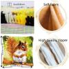 Kitquiver DIY Hook Latch kit Cartoon Ferret Cushion Making kit Cartoon Animals DIY Hook Crochet Yarn Needle Craft Easy Handmade Cushion for Home Sofa Decoration 43x43cm view 4
