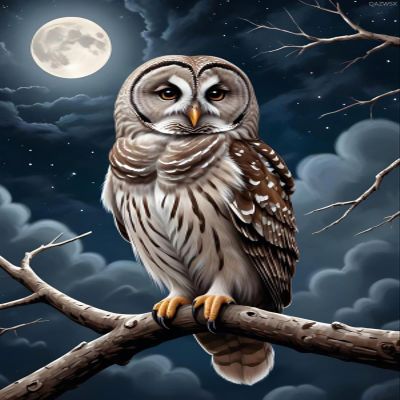 QAZWSX Owl Diamond Art Kits for Adults, Owl DIY 5D Round Full Drill Diamond Painting, Animals Gem Art Kits for Home Wall Decor, Bird Diamond Dots Kit 12x16 Inch