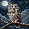QAZWSX Owl Diamond Art Kits for Adults, Owl DIY 5D Round Full Drill Diamond Painting, Animals Gem Art Kits for Home Wall Decor, Bird Diamond Dots Kit 12x16 Inch view 1