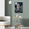 QAZWSX Owl Diamond Art Kits for Adults, Owl DIY 5D Round Full Drill Diamond Painting, Animals Gem Art Kits for Home Wall Decor, Bird Diamond Dots Kit 12x16 Inch view 2