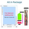 Cute Little Dairy Cow with Pacifier DIY 5D Diamond Paint Kits for Adults Round Full Drill Diamond Art Painting Easy for Beginner Gems Cross Stitch Mosaic Craft for Home Decor 16x16inch(4) view 4