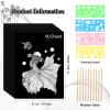 MUFEKUM 60 Sheets Scratch Paper Art Set, Scratch Off Paper Black Coated Scratchboard Craft Kits, Laser Scratch Paper, Scratch Art Paper for Adult (11.4"x8.1") view 2