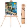 Falling in Art Tripod Field Painting Easel, Portable Artist Easel for Plein Air Painting, Adjustable Solid Beech Wood Art Easel for Adults, Holds Canvas up to 31 inches view 1