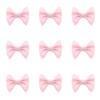 Tupalizy Mini Satin Ribbon Bows Small Craft Sewing Fabric Bows for Christmas Decoration Bow Ties Scrapbook Gift Bags Boxes Greeting Invitation Cards Wedding Party Favor, 35x25mm, 50PCS (Pink) view 1