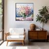 Zythron Flowers Diamond Art Kits for Adults, Flower Diamond Painting Kits for Beginners, Pink Daisy vase DIY 5D Gem Art,Diamond Art for Adults for Gift Home Decor 14x14 inch view 3